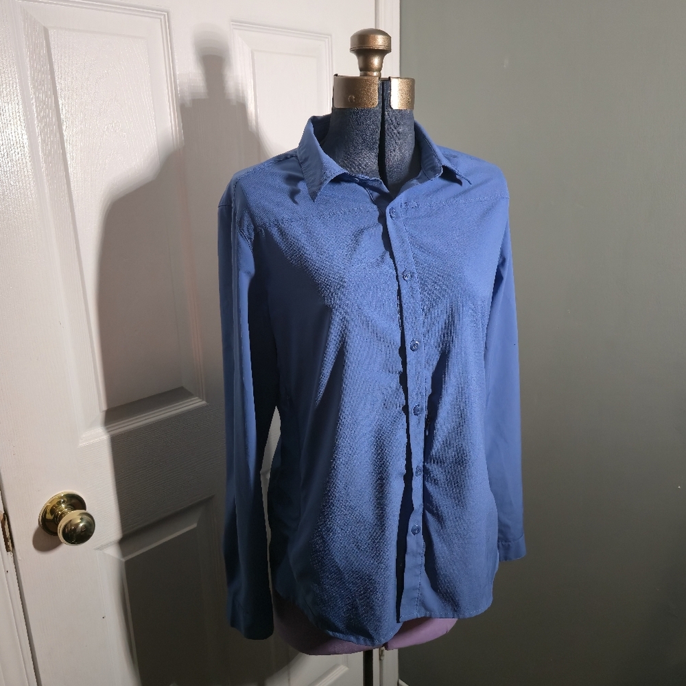 Blue Button-Up Shirt